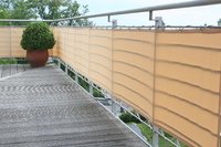 Balkonverkleidung aus schwerem Sisal-Farben Polyesterstoff