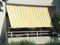 Sonnenschutz eingeschnittener Balkon mit Sonnensegel 240 x 140 cm 