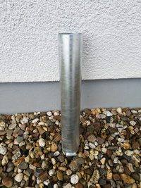 Bodenhlse / Bodenanker aus hochtemperatur verzinkten Stahl fr Sonnensegelmast - 280 cm und 320 cm Hhe