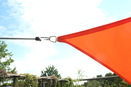 Montagehinweise - Vierecksonnensegel konkav 2,5 x 3 m - uni terracotta-orange