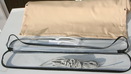 Packungsinhalt - Balkonumrandung  B65 x L500 cm Farbe sisal - Windschutz fr Balkon und Terrasse