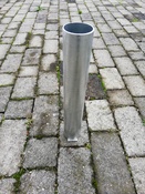 Packungsinhalt - Bodenhlse / Bodenanker aus hochtemperatur verzinkten Stahl fr Sonnensegelmast - 280 cm und 320 cm Hhe